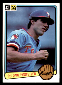 1983 Donruss Dave Hostetler   Set Break! #89 Texas Rangers