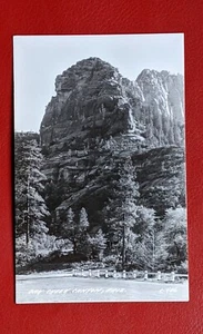 Oak Creek Canyon Arizona 1940s RPPC Photo Postcard C416 ROCK LANDSCAPE - Picture 1 of 6