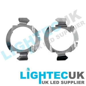 2x LIGHTEC UK H7 LED HOLDER CLIP ADAPTER FOR AUDI AFTERMARKET HEADLIGHT BULBS - Picture 1 of 7