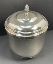 Vintage Sheridan Taunton Silversmiths Silver Plated Ice Bucket Insulated Lined