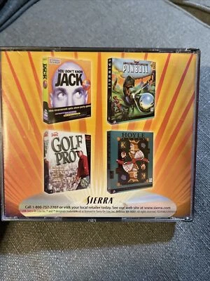 GamePak 4 PC 1998 Game Golf Pinball Hoyle You Don't know jack by Sierra rare - Image 1 of 4