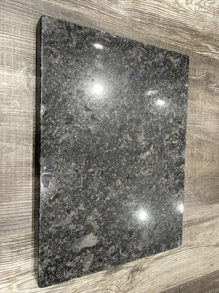 Tábua de corte de granito, 12" X 16", aço cinza granito sólido polido - Imagem 1 de 4