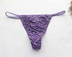 Strings sexy femmes sous-vêtements lisses dos en T femme hipster culotte G-string violet S