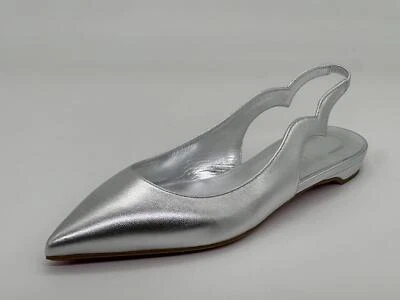 Christian Louboutin HOT CHICKITA SLING Zapatos Planos Vieira Metálicos Sandalias $795 Foto 1 de 4