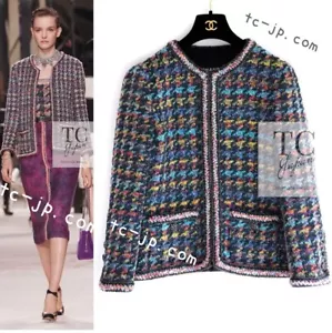 CHANEL 20PF 2020 Runway Silk Wool Tweed Jacket 38 US6 Pristine Métiers d'Art - Picture 1 of 24