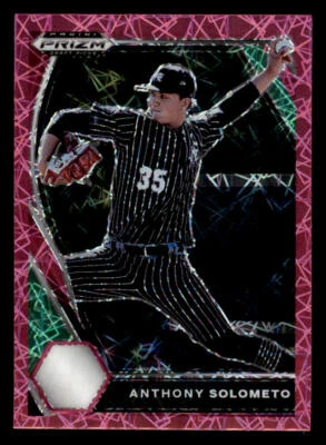 2021 Panini Prizm Draft Picks Prizms Pink Velocity #37 Anthony Solometo - Image 1 of 2
