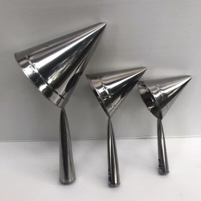 Thai Traditional Gold Egg York Thread Foi Thong Funnel Cone Stainless Steel Mold