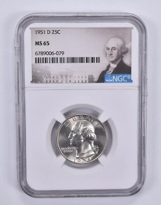 MS65 1951-D Washington Quarter NGC Special Label - Image 1 of 4