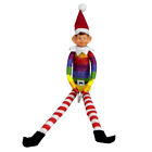 Christmas Long Leg Elf Figure Toys Novelty Xmas Kids Soft Plush Doll Party Decor