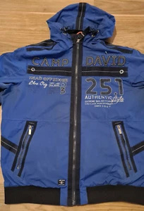 Camp David Herren Jacke, Gr. L, Blau mit Kaputze - Bild 1 von 7