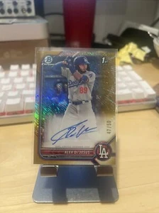 2022 Bowman Chrome Alex De Jesus #CPA-AD Gold Shimmer /50 - Picture 1 of 2