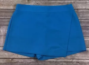 J Crew NWT Womens Dressy Shorts Skort 12 Aqua Blue Pockets Zipper C3425 F11 - Picture 1 of 12