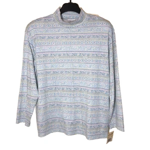 NWT Jantzen Classics Womens Mock Neck Top Size XL New Old Stock 90s Gift - Picture 1 of 4