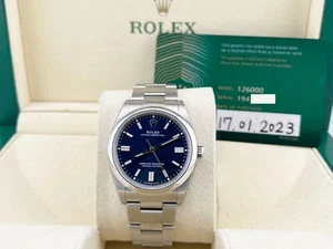 Rolex Oyster Perpetual 126000 36mm Blue Dial Steel Box Paper 2023 With Stickers - Picture 1 of 10