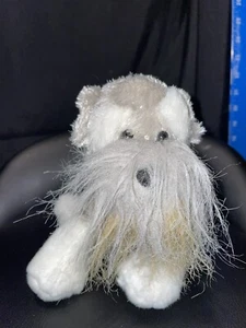 Ganz Webkinz Schnauzer 8" Plush Gray White Stuffed Animal Toy - NO CODE - Picture 1 of 6