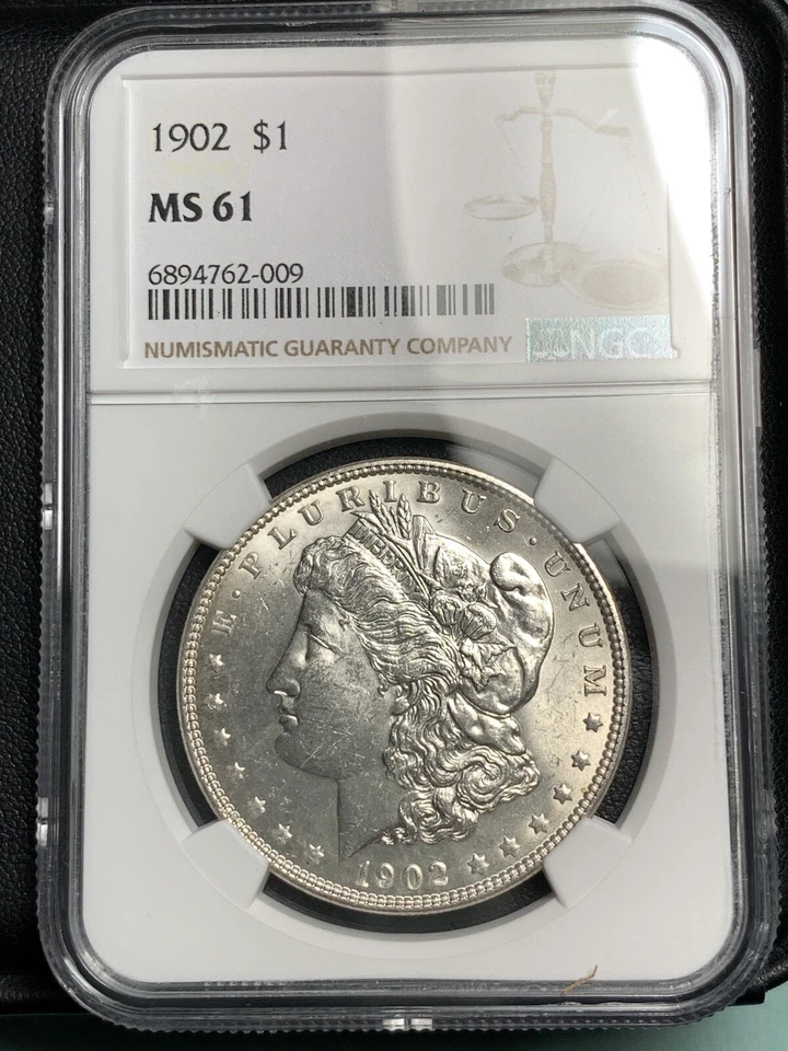 1902-P $ MORGAN SILVER DOLLAR NGC MS61 "BETTER DATE" - Image 1 of 4