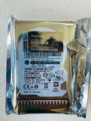 Lenovo 7XB7A00028 2.5" 1.8TB 10K SAS 12Gb Hot Swap 512e HDD 00YK017 - Image 1 of 3
