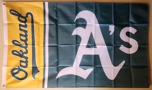 Oakland Athletics A's MLB Baseball Flag 3x5 Ft W/ Grommets - Picture 1 of 2