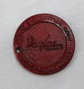 Vintage Douglas Chrome Furniture Corp Advertising Plastic Tag - Picture 1 of 4