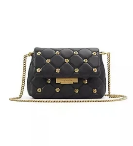 Ted Baker Ginn Leather Studded Chain Strap Crossbody Clutch Bag/Dust Bag. New - Picture 1 of 15