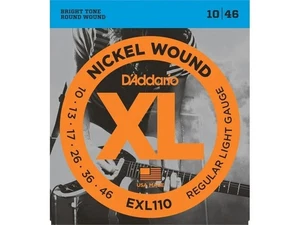 D'Addario XL Corde per Chitarra Elettrica Nickel Wound, EXL110 Luce Regolare - Foto 1 di 1
