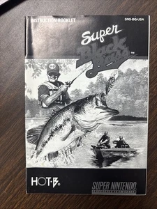 Super Black Bass SNES Super Nintendo Instruction Manual Only - Good - Picture 1 of 6