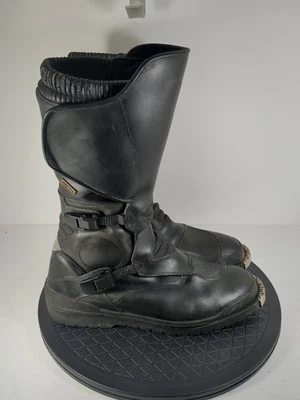 BMW Motorcycle Boots Mens 47 EU 13/13.5 US Genuine Leather Made In Italy Black - Image 1 of 4