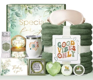 Geburtstagsgeschenke für Frauen Selbstfürsorge Geschenke, entspannende Spa Geschenke Körbe Get Well... - Bild 1 von 9