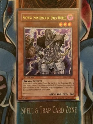 Yugioh Broww, Huntsman of Dark World NM	EEN-EN021	1st edition Ultimate Rare - Image 1 of 4