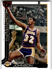 Tarjeta insignia de baloncesto de la NBA Magic Johnson 2025/26 Topps #255 Los Angeles Lakers - Imagen 1 de 2