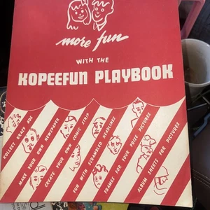 1946 Kopeefun More Fun Playbook Ember Mfg Unused Cartoon Vintage Toy 1T - Imagen 1 de 5