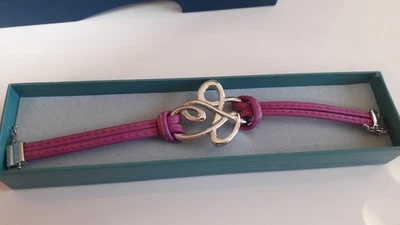 Pierre Lang Armband; Leder in Lila - Bild 1 von 4