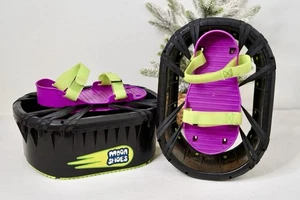 Zapatos Vintage Luna Zapatos Antigravedad Correa Púrpura Y Negro 1989 - Imagen 1 de 9