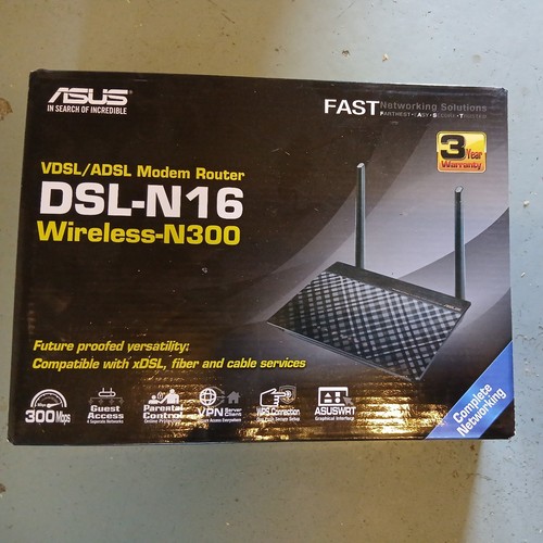 Asus DSL-N16 Wireless-N300 VDSL/ADSL Wi-Fi Modem Router | eBay UK