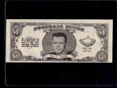 1962 Topps Bucks #42 Bill Wade   EXMT+ X3525473 - Image 1 of 3