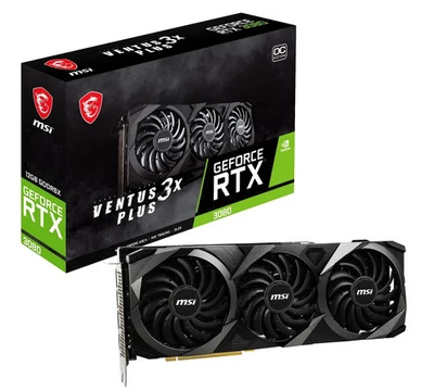 MSI Gaming GeForce RTX 3080 Ventus LHR OC 3X Plus 12GB GDRR6X Graphics Card - Image 1 of 4
