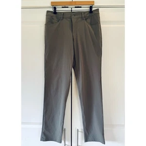Lululemon ABC Pants Green Classic Fit Warpstreme Stretch Tech Trouser 34 x 34 - Picture 1 of 7