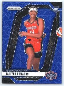 2024-25 Panini Prizm WNBA Blue Velocity Aaliyah Edwards Rookie Mystics #142 - Picture 1 of 2