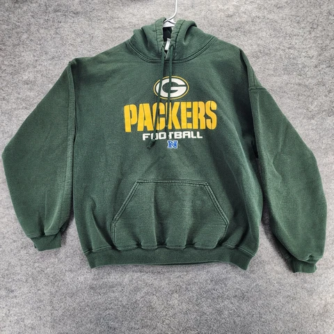 Green Bay Packers Hoodie Mens Large NFL Football Green Cover