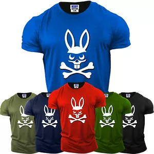 Happy Easter Mens Bone Rabbit T Shirt Funny Graphic Cool Birthday Party Gift Tee - Picture 1 of 12