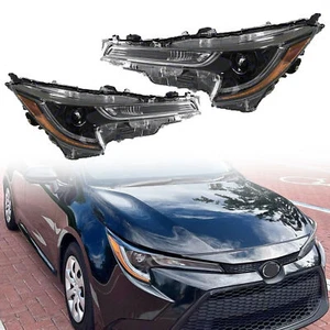 For 2020 2021 2022 Toyota Corolla L LE Headlight Assembly LED DRL Left Right 2pc - Picture 1 of 9