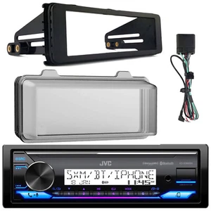 JVC 1 DIN Bluetooth USB AUX Stereo Receiver, Stereo Installation Kit, Cover - Picture 1 of 5