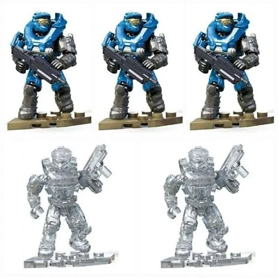 LOTE Mega Construx Halo Infinite Serie 2:3 Azul Spartan Mark V y 2 Camuflaje Espartano Foto 1 de 4