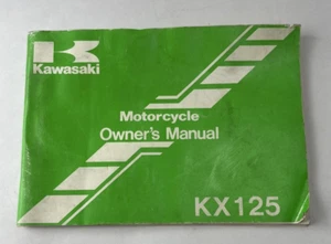 Rare nice Genuine Kawasaki 1987 KX125 OEM Owner's Manual 99920-1425-02 used - Bild 1 von 4