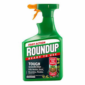 Roundup Tough Ready To Use Weedkiller Spray 1.2L 20% Extra Free Fast Action