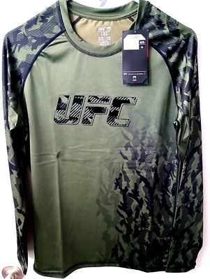 UFC Venum Authentic Fight Week Hombre Caqui Performance (L/S) RashGuard (XL) NUEVO CON ETIQUETAS Foto 1 de 4
