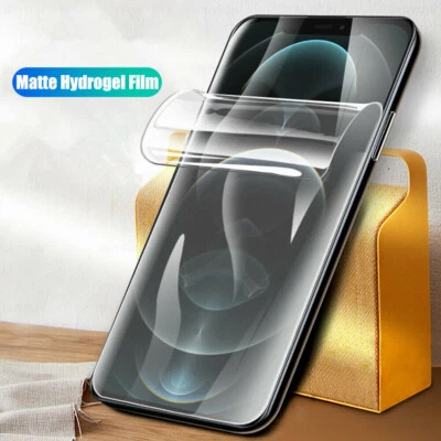 Matte Screen Protector For iPhone 14 13 12 Pro Max XR XS Mini Hydrogel Film - Image 1 of 4
