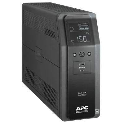 全新 APC UPS 电池备用和电涌保护器,1500伏安,备用UPS Pro (BR1500MS) — 第 1/3 张图片