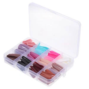 Colored Portable Frosted Fake Nails False Nails Girls Manicure Women - Picture 1 of 12