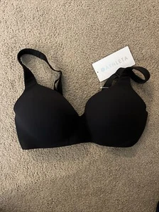 ATHLETA Ritual T-Shirt Bra, 36D, Black - Picture 1 of 3